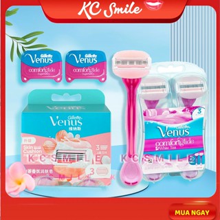 Dao cạo Gillette Venus và Đầu bơ lưỡi thay thế Comfortglide White Tea Trung cho nữ