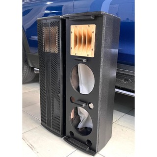 Vỏ thùng loa đứng 2 tấc đôi thùng sơn cao cấp 2 bass đôi 20 và 1 chép kèn