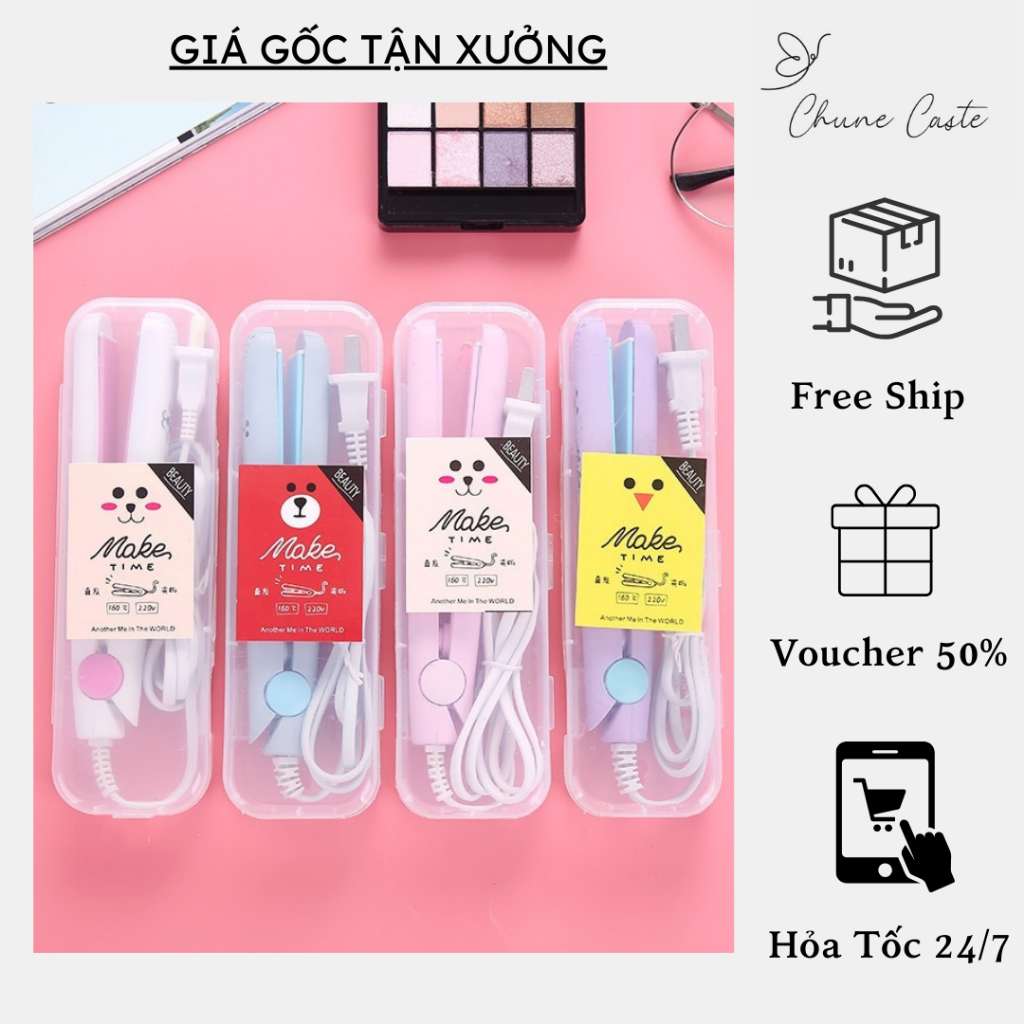 Máy Duỗi Tóc Mini - Máy Uốn Tóc Mini - Máy Là Tóc Mini - Máy Ép Tóc Mini - Máy Kẹp Tóc Mini (SANMLT)