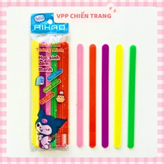 Bịch 20 Que Tính Tập Đếm/Đếm Số Nhựa/Tính Nhựa Học Toán Đếm Số Aikao Nhiều Màu Sắc Cho Bé Học Mầm Non, Tiểu Học