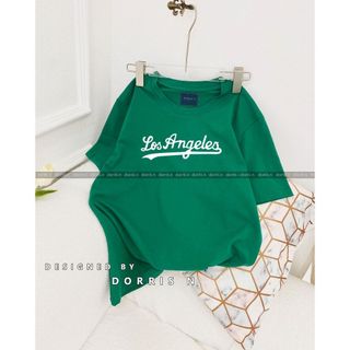 Áo phông thiết kế nhiều màu cotton 100% LOS ANGELES chất liệu cao cấp co giãn 4 chiều
