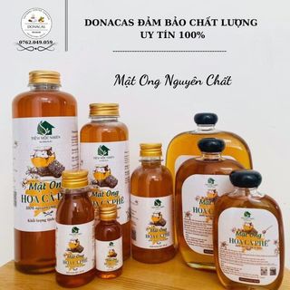 Mật ong nguyên chất 100%, mật ong donacas chai 1 lít