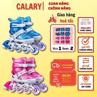 Giày Patin Trẻ Em Cougar-Papasion A1 Cao Cấp Họa Tiết Chú Thỏ, Có Nút Chỉnh Size, Có 2 Màu Lựa Chọn