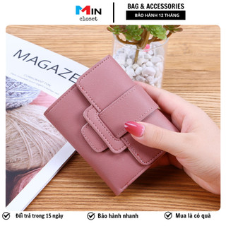 Ví bóp nữ cao cấp cầm tay mini, nhỏ gọn nhiều ngăn giá rẻ Micloset - V05