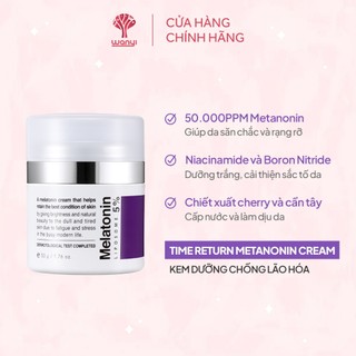 Kem Dưỡng Chống Lão Hóa Chuyên Sâu Maxclinic Time Return Melatonin Cream 50g