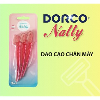 Vỉ 03 dao cạo chân mày DORCO Natty Eyebrow