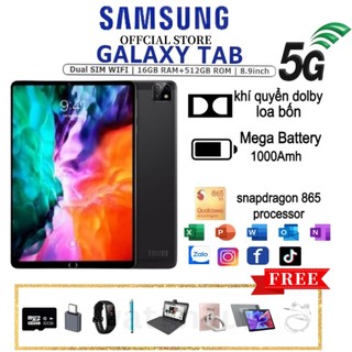 Máy tính bảng 5g samsung galaxy tab máy tính bảng 8.9 inch 16gb + 512gb máy tính bảng học tập cho máy tính bảng hd l