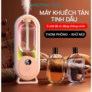 Máy Xịt Thơm Phòng Tự Động Máy Khuếch Tán QINGTING Tinh Dầu 5 Chế Độ Xông Hương Thơm Nhẹ Dịu