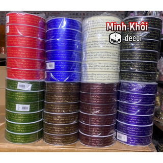 1 cuộn ruy băng nhựa Thái bản 3cm dài 50m làm nơ