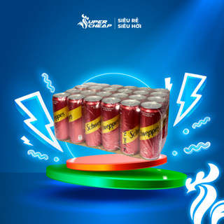 [Hoả tốc HCM] Lốc 24 Lon Nước Soda Vị Gừng Giải Khát Schweppes Ginger Ale 320ml/Lon Sale 15.3 Supercheap