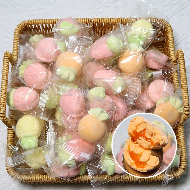[ Ăn vặt ngon ] Combo 1000g Kẹo bông sữa marshmallow hình trái cây nhiều hương vị thơm ngon có nhân 