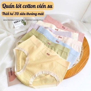 10 quần lót nữ cotton lụa viền su mềm mát co giãn loại 1