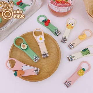 Dụng cụ cắt móng tay nhỏ gọn nhiều màu - Bấm móng tay sticker dễ thương có thể làm móc treo khóa tiện lợi