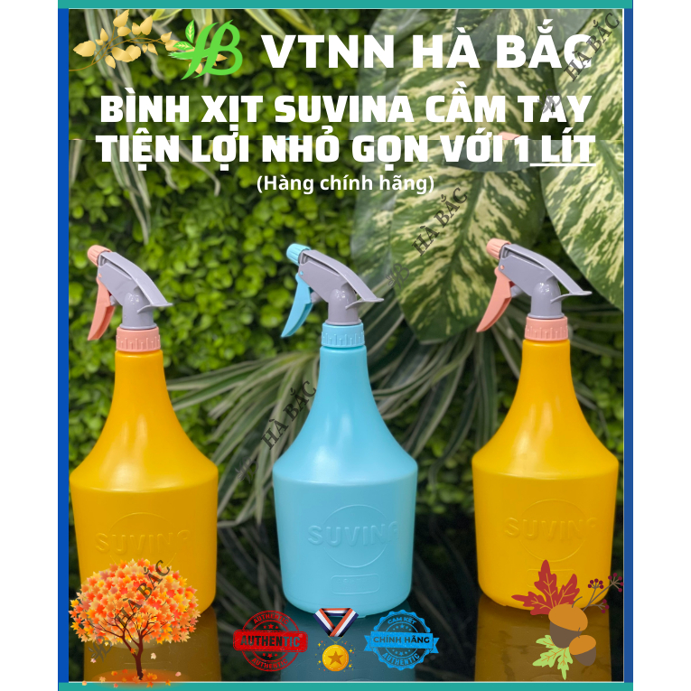 Bình xịt tay tưới cây 1 Lít Suvina - Công nghệ Nhật Bản [Hàng chính hãng] [CHỌN MÀU GHI CHÚ ĐẶT HÀNG]