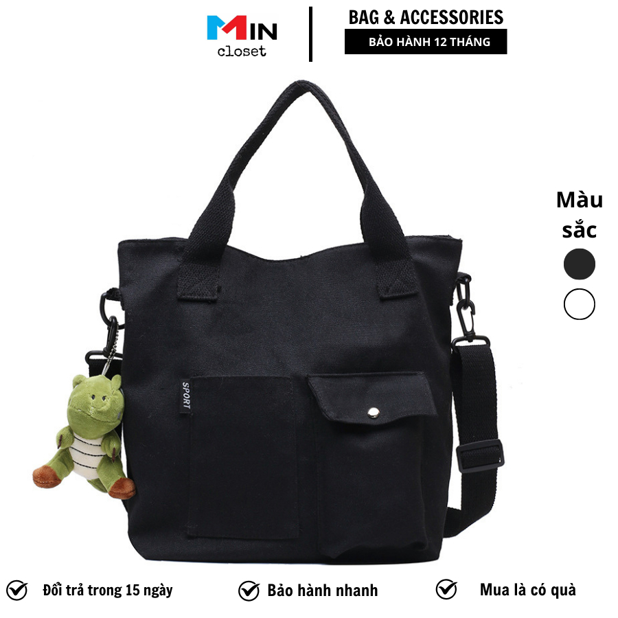 Túi đeo chéo Túi vải Tote vải Canvas Phong Cách Hàn Quốc TV18
