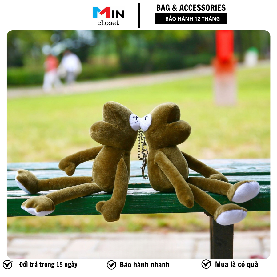 Móc Khóa, Cài Balo Siêu Dễ Thương Hình Ếch Xanh - Mincloset