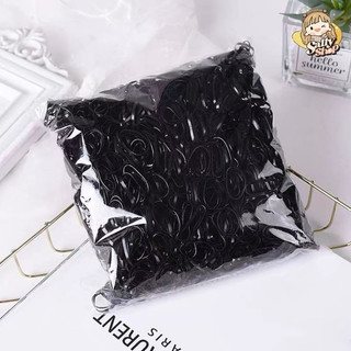 Gói 100Gram dây chun đen dầy buộc tóc
