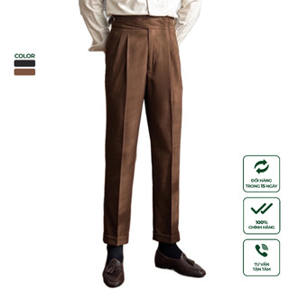  Quần Âu Nam Cạp Cao Ống Suông Cao Cấp Harold Gurkha Season 4 Cổ Điển Mát Mẻ, Chống Nhăn, Đứng Form