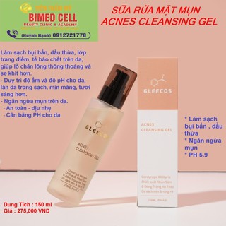 Sữa rửa mặt da mụn: acnes cleansing gel 150ml