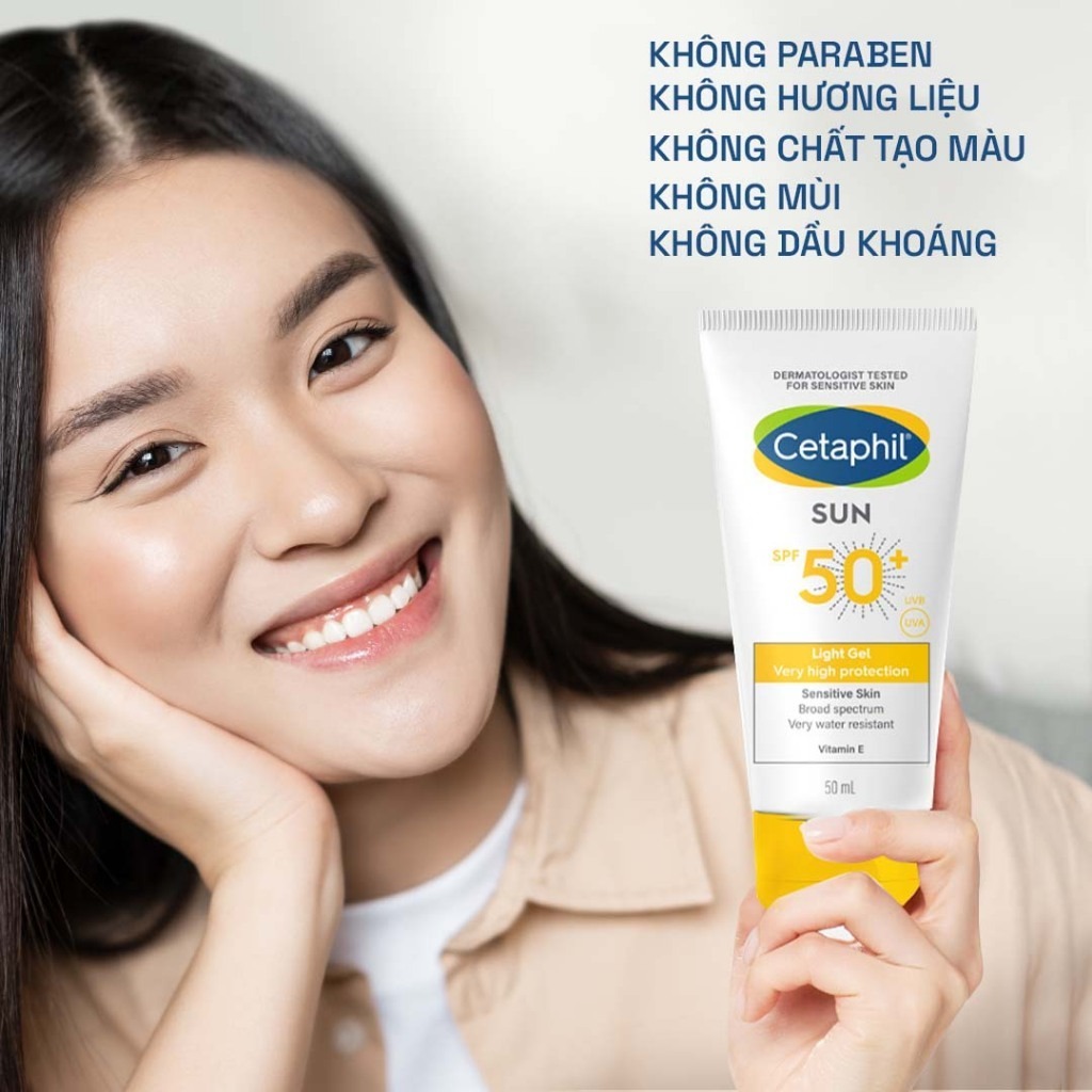 Kem Chống Nắng Cetaphil (Gel Chống Nắng Cetaphil Sun SPF 50+ Light Gel 50ml / SUN KIDS 150ml)