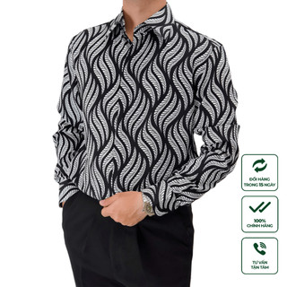 Áo Sơ Mi Nam Dài Tay Cao Cấp Harold Ve Rộng Đi Tiệc Thoáng Mát, Thấm Hút Mồ Hôi, Co Giãn Chống Nhăn, Đứng Form