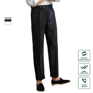  Quần Âu Nam Cao Cấp Harold Sidetab Linen Season 1 - Quần Tây Vải Thoáng Mát, Chống Nhăn, Đứng Form