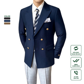 Suit Jacket Nam Cao Cấp Harold Imperial Peak Lapel - Áo Vest Công Sở Sang Trọng, Chống Nhăn, Độ Bền Cao, Formal