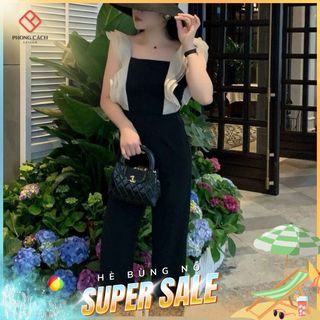 Jumpsuit cúp ngực phối bèo SJ1288 - Phong Cách SAIGON
