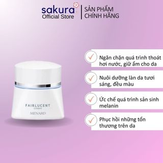 Kem Dưỡng Trắng Da, T.r.ị N.á.m Ban Đêm Menard Fairlucent Cream 30g - Sakura Store Official
