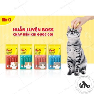 Thức Ăn Dinh Dưỡng Đồ Ăn Vặt Bánh Thưởng Cho Mèo Me-O Creamy Treats Gói 15g