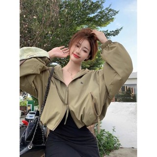 Áo Khoác Gió Nữ CROPTOP
