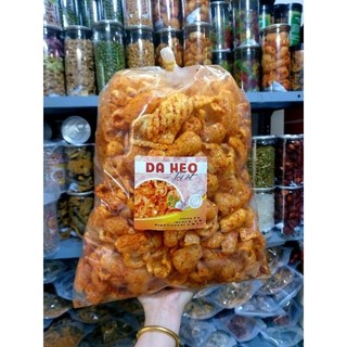 1KG Da heo sấy giòn vị tỏi ớt túi lớn