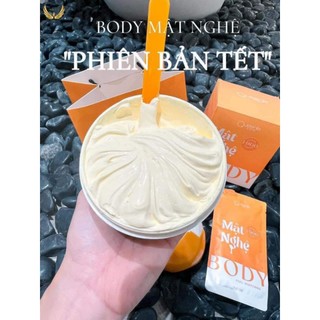 Kem dưỡng da Body Mật Nghệ 1900 Queenie Skin chất vàng có peel body