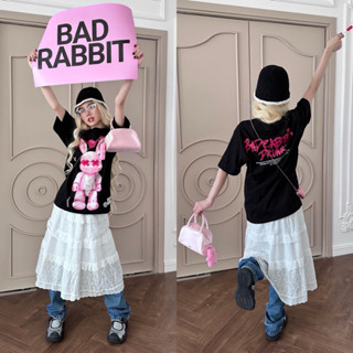 Áo thun BAD RABBIT form unisex 100% cotton 2c dày_IN kĩ thuật số
