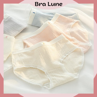 Combo 5 quần lót nữ cotton thoáng khí có viền bralune, quần chíp nữ mềm mại mã 391