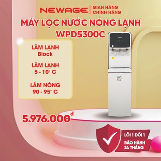 Máy lọc nước nóng lạnh ro fujie wpd5300c, 5 cấp lõi lọc làm lạnh block