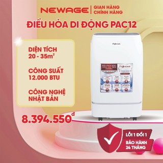 Máy lạnh di động nhập khẩu Fujihome 12.000 BTU, điều hòa di động mini điều khiển từ xa Newage Store