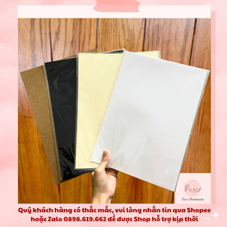 Bìa màu a4 100 tờ đl160gsm - màu kem