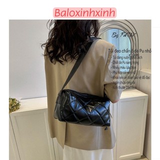 Túi bao tử túi trống đeo chéo Xinh Xinh mẫu mới da chần trẻ trung thời trang, túi nam nữ đẹp BLXX17
