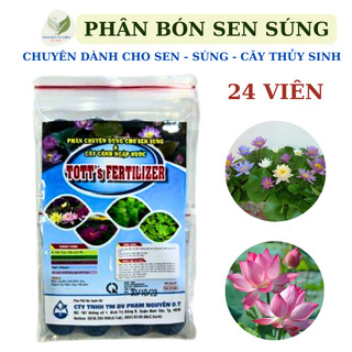 Phân bón dạng viên dành cho sen súng và cây thủy sinh gói 24 viên