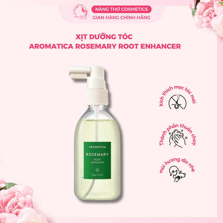 Xịt Dưỡng Tóc Hương Thảo Aromatica Rosemary Root Enhancer 100ml