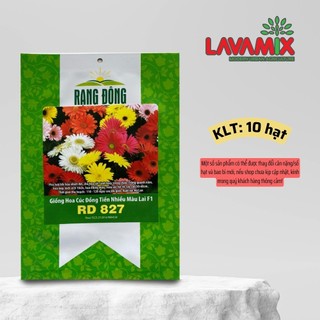 Hạt giống Hoa Cúc Đồng Tiền Nhiều Màu Rd 827 (10 hạt) hiệu Rạng Đông thân cao 50-60 cm | Green House