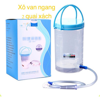 Xô thải độc đại tràng, xô thải độc cà phê, thụt tháo đại tràng coffee enema 1200 ml có bảng căn nhiệt độ XO2