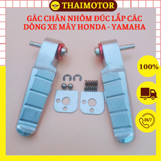 Gác chân nhôm đúc kèm ốc inox Salaya long đền đỏ Kitaco, gác chân take, gác chân sau xe, gác chân ware, dream, future,ab