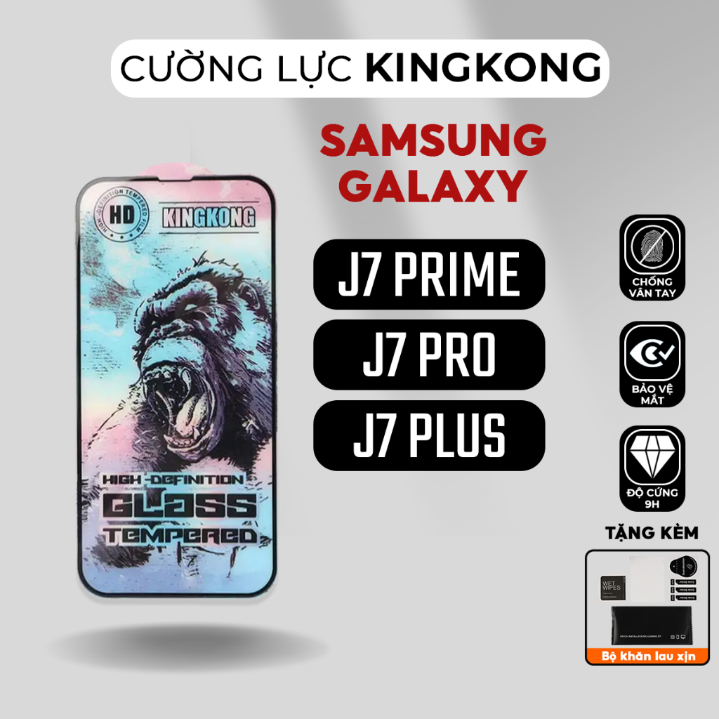 Kính cường lực KINGKONG Samsung galaxy J7 Prime, J7 Pro, J7 Plus, J7+ | miếng dán màn hình SS