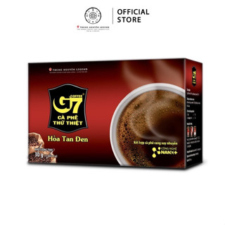 Cà Phê G7 Đen Không Đường hộp 15 gói Cafe Hoà Tan Trung Nguyên