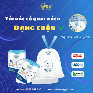 Túi Rác Mèo Có Quai Xách 100 túi/cuộn, Kích Thước 45x50