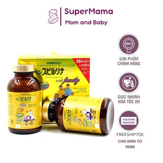 Set 2 lọ tảo vàng spirulina ex cao cấp nhật bản 2000 viên