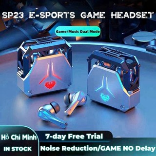  Tai Nghe Bluetooth Gaming SP23 - Tai Nghe Game Thủ Không Dây Nhét Tai Độ Trễ Thấp Âm Thanh Siêu Hay Chất Lượng Cao 