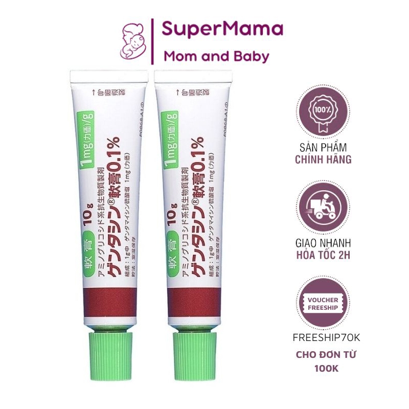Kem mờ sẹo Gentacin, kem làm mờ sẹo lồi, sẹo rỗ, sẹo thâm Nhật Bản 10g
